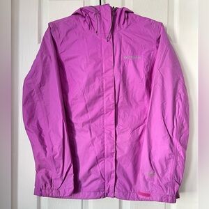 Columbia Women's Purple Arcadia Omni Tech Hooded Rain Jacket M